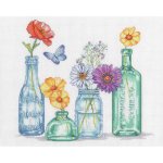 (image for) Wildflower Jars Counted Cross Stitch Kit